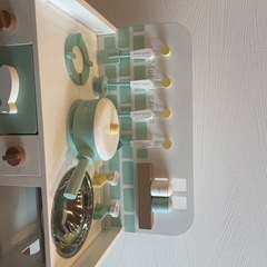 ★クリスマスセール！〜25日まで！mother garden 木のおままごと　ミントグリルキッチンの画像