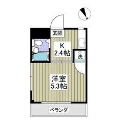 🧡💛フリーレント1ヶ月付き💛🧡敷礼ゼロ✨南浦和駅徒歩14分🎶スーパーコンビニ徒歩圏内🌈16.04㎡の1Kです😍💕の画像