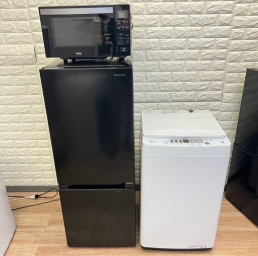 冷蔵庫&洗濯機分解洗浄済み✨電子レンジ‼️