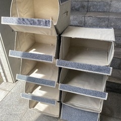 布製引き出し式収納ケース9個セット　★本日限りの画像