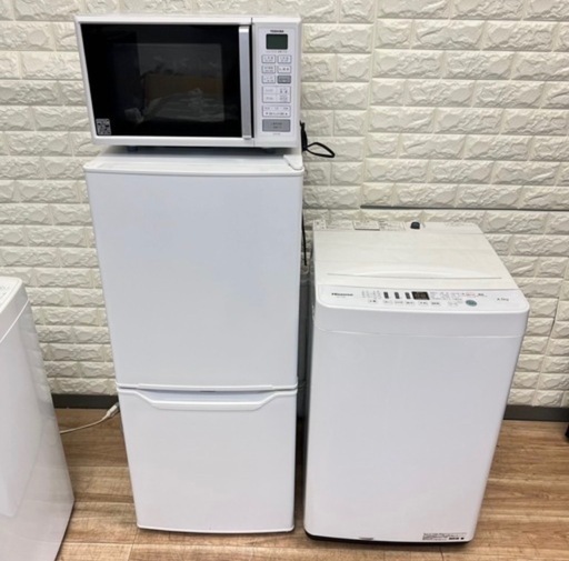 ご成約済み　家電3点セット✨冷蔵庫&洗濯機&電子レンジ‼️