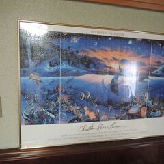 ★ラッセン　パズル完成品★大迫力★　額縁付き★ヨコ１０２０ミリ★縦７３５ミリ★の画像