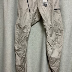 ジッパーポケット付きのベージュのRAW CARGOパンツ の画像