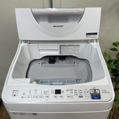R703 ☀️ ジモティー限定特別価格！ 2022年製の高年式！ SHARP 洗濯乾燥機 （洗濯：5.5㎏ 乾燥：3.5㎏）ES-T5E9 ⭐ 動作確認済 ⭐ クリーニング済の画像