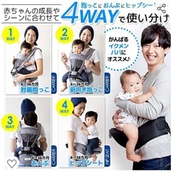 ケラッタ　ヒップシートつき抱っこ紐の画像