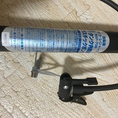タンク内蔵式プラスチックポンプ NSF-708 自転車 バイク レジャーに　空気入れの画像