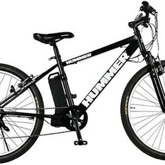 HUMMER 電動アシスト自転車 黒 7段ギア　ハマーの画像