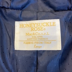K2509-347 HONEY SUCKLE ROSE ダッフルコート ネイビー Lサイズ 使用感汚れ有りの画像