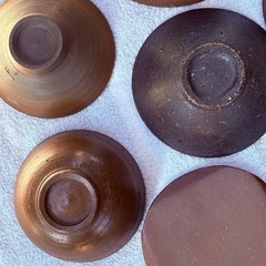 備前焼、皿、茶碗、まとめての画像