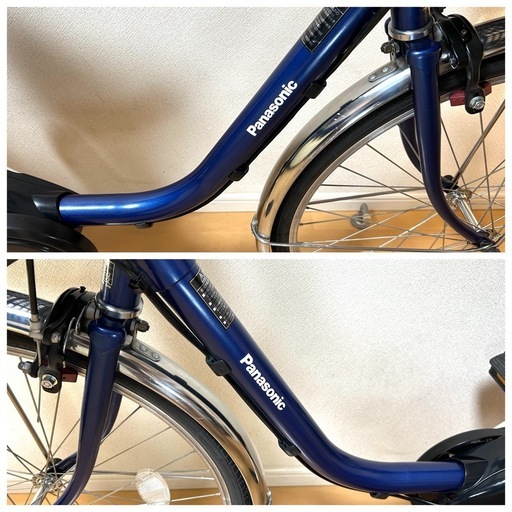 電動自転車　横浜　美品2021年　パナソニック　ビビTX 24インチ　後カゴ付き 電動自転車[美品］パナソニックビビTX 24インチ 後カゴ付き (み