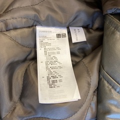 K2509-348  UNIQLO モッズコート カーキ XLサイズ 保管汚れ有りの画像