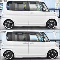 LA600S タント カスタム スーパー ローダウン サス コイル スプリング 1台分 55mm - 60mm ダウン RS SA 2WD ダイハツの画像