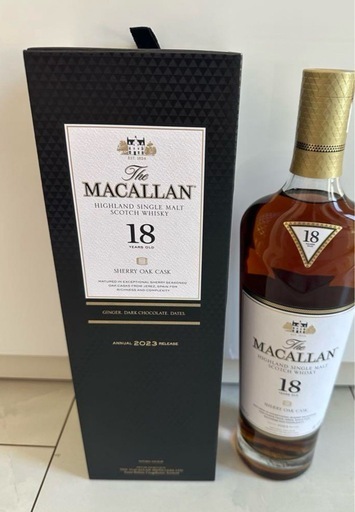 マッカラン１８年シェリーオーク未開封