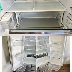美品！2023年製 HITACHI 485L 6ドア冷凍冷蔵庫の画像