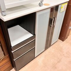 🖤🖤NITORI ポスティア キッチンカウンター🖤🖤ニトリ 120幅 レンジボード🖤🖤NO.1470の画像