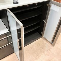 🖤🖤NITORI ポスティア キッチンカウンター🖤🖤ニトリ 120幅 レンジボード🖤🖤NO.1470の画像