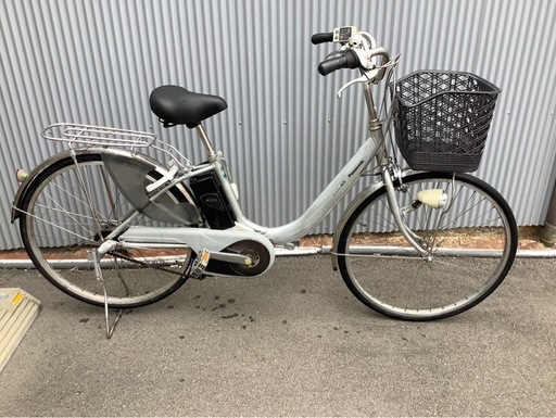 695  パナソニック新機種電動アシスト自転車viviNX26インチシルバーアルミボディー