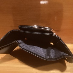 ニコアンド　三つ折り財布　ブラック　ウォレット　niko and　がま口の画像