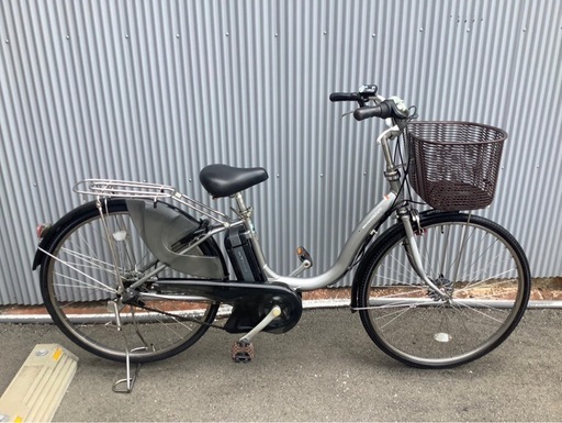 697  ヤマハ電動アシスト自転車pasnatura26インチシルバーアルミボディー