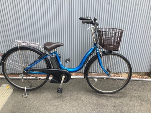 698  ヤマハ新機種電動アシスト自転車pasnatura26インチブルーアルミボディー