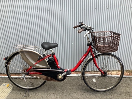 701 パナソニック最新機種電動アシスト自転車viviDX26インチ レッド