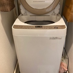 SHARP シャープ 2017年 全自動洗濯機 ES-KS70S-N 7.0kgの画像