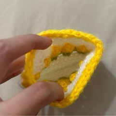 ハンドメイド 編み物 ポーチ 小物入れの画像