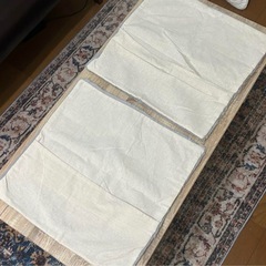 クッションカバー ２枚セット グレー ファーの画像