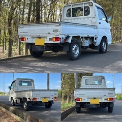 ダイハツ ハイジェット 軽トラック 平成17年 8万キロー台 4WD 5速マヌエル 車検日令和9年9月まで パワーステ エアコン 事故なしの画像