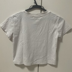 ショート丈☆無地白Tシャツの画像