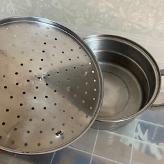 30日引き取り　蒸し器　両手鍋の画像