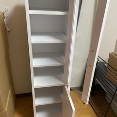 山善　食器棚　スリムの画像
