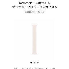 【未開封新品】Apple Watch 42mm用バンド（ソロループ）の画像