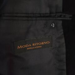 メンズ　ロングコート　黒の画像