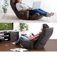 Sanwa Direct 150 – SNC103 Soft High-back Chair with Armrests, Seat, Comes with Side Pockets, Memory Foam, Urethane Reclinerの画像