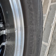  夏タイヤ＋ホイール　4本セット
　245/45R19 の画像