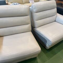 【愛品館八千代店】ニトリ　3人掛本革ソファ　(CRONAクローナ) の画像