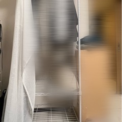 解体可　ハンガーラック　ホワイト　60cmの画像