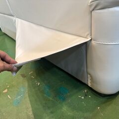 【愛品館八千代店】ニトリ　3人掛本革ソファ　(CRONAクローナ) の画像
