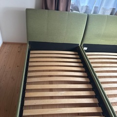ニトリ製シングルベッド✖️②中古の画像