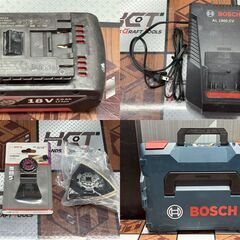 値下げしました！【中古】ボッシュ BOSCH GMF18V-28 マルチツール バッテリ×2・充電器付き【ハンズクラフト佐賀】の画像