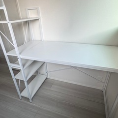 【美品♡】システムデスク・アッシュホワイトの画像