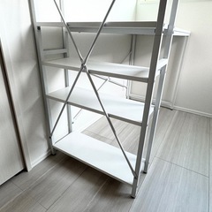 【美品♡】システムデスク・アッシュホワイトの画像