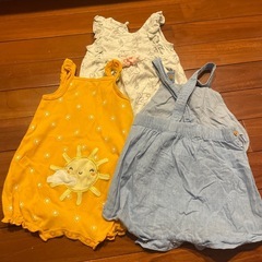 ロンパース 夏服 女の子の画像