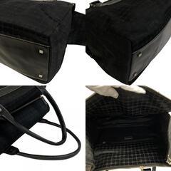 ケイトスペード Kate Spade トートバッグ ハンドバッグ ミニボストン 総柄 ブラックの画像