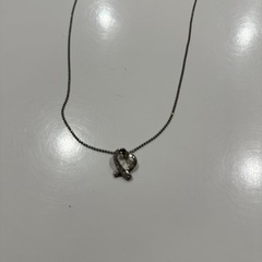 ハート シルバーネックレスの画像