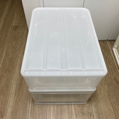 ニトリ コンパクト クローゼットケース　収納ケース クリアの画像
