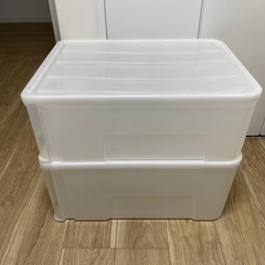 ニトリ コンパクト クローゼットケース　収納ケース クリアの画像