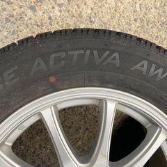 205/65R16 東北6県無料配送対応‼️爆安‼️最終値下げ‼️①超超超バリ溝❗ スタッドレス❗ アルミ付き 国産 タイヤ !!　スタッドレスの画像