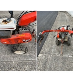 【愛知県岡崎市取引限定】久保田クボタ耕運機　T1-004/GH170-T/T1-60s/農用トラクター歩行型 管理機　の画像
